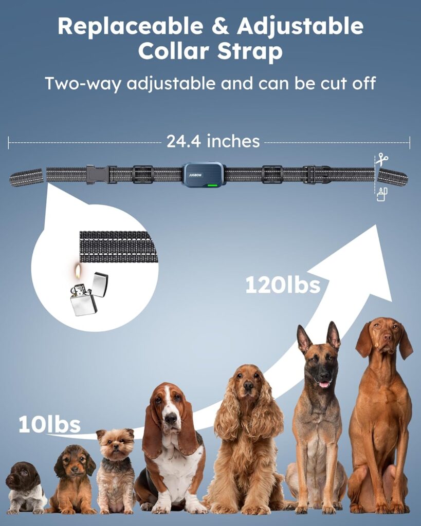 Jugbow Dog Shock Collar 2 Dogs (10-120Lbs) - 4200FT Dog Training Collar with Remote IPX7 Waterproof Electric Collar with 4 Training Modes, Security Lock, Rechargeable e-Collar for All Breeds, Sizes